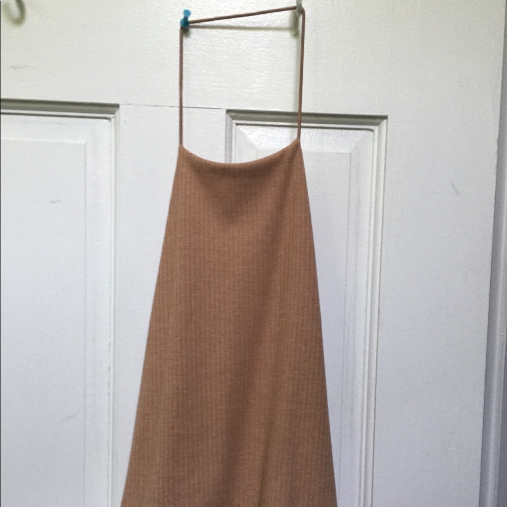 Pacsun mauve/tan halter top low back. Size S